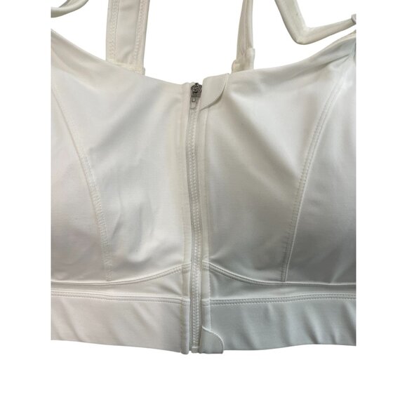 VFUS Womens High Support White Zip Front Sports Bra XXL - Picture 5 of 6